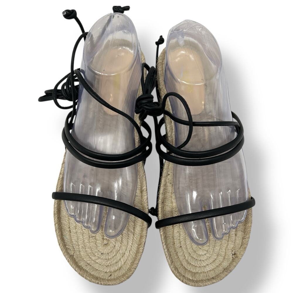 NWOT Alohas Rayna Leather Sandal Women's 40 US 9.5 Espadrille Lace Up Sandals